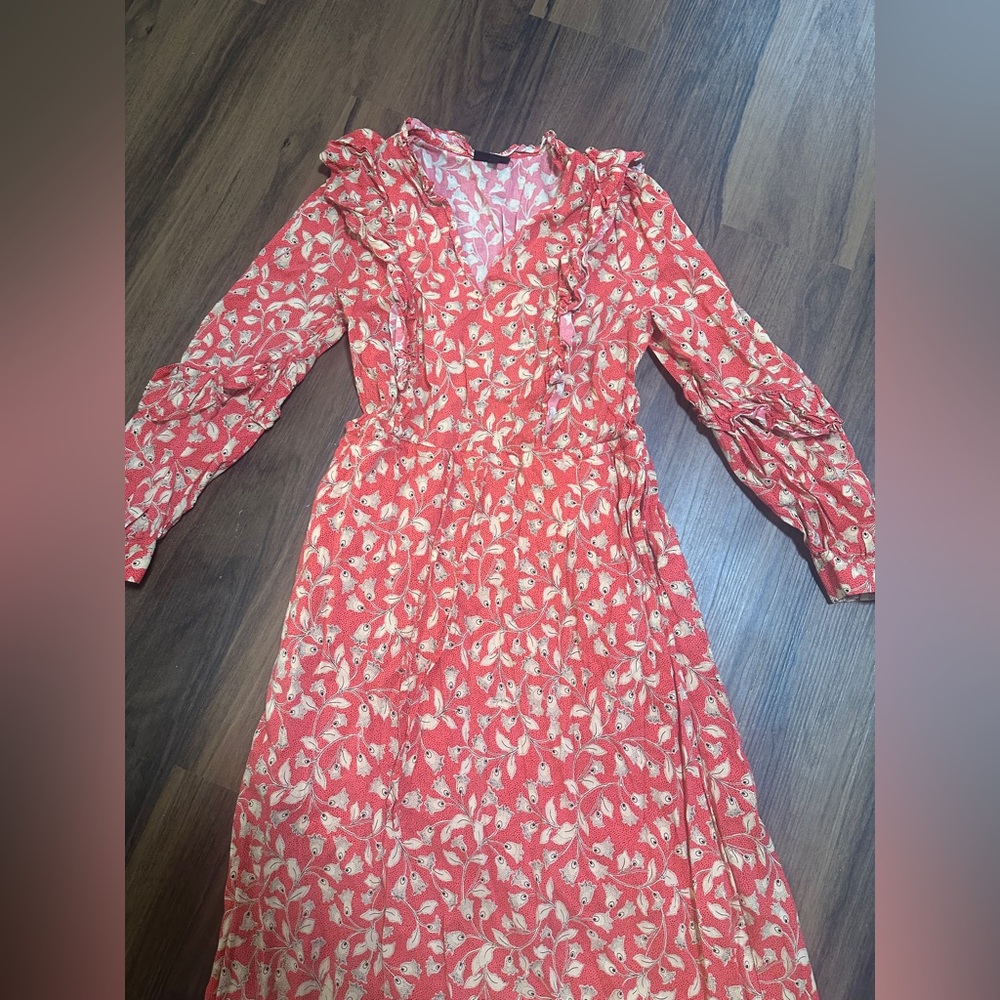 Who What Wear Floral Long Sleeve Dress - Picture 3 of 7